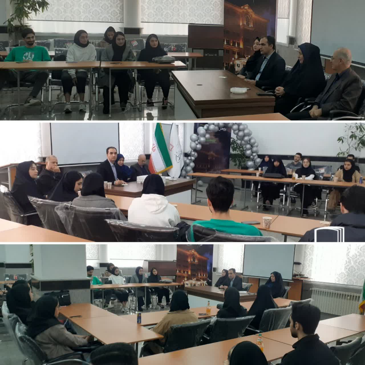 نشست صمیمی ریاست دانشگاه با جمعی از دانشجویان رشته حسابداری به مناسبت روز حسابدار